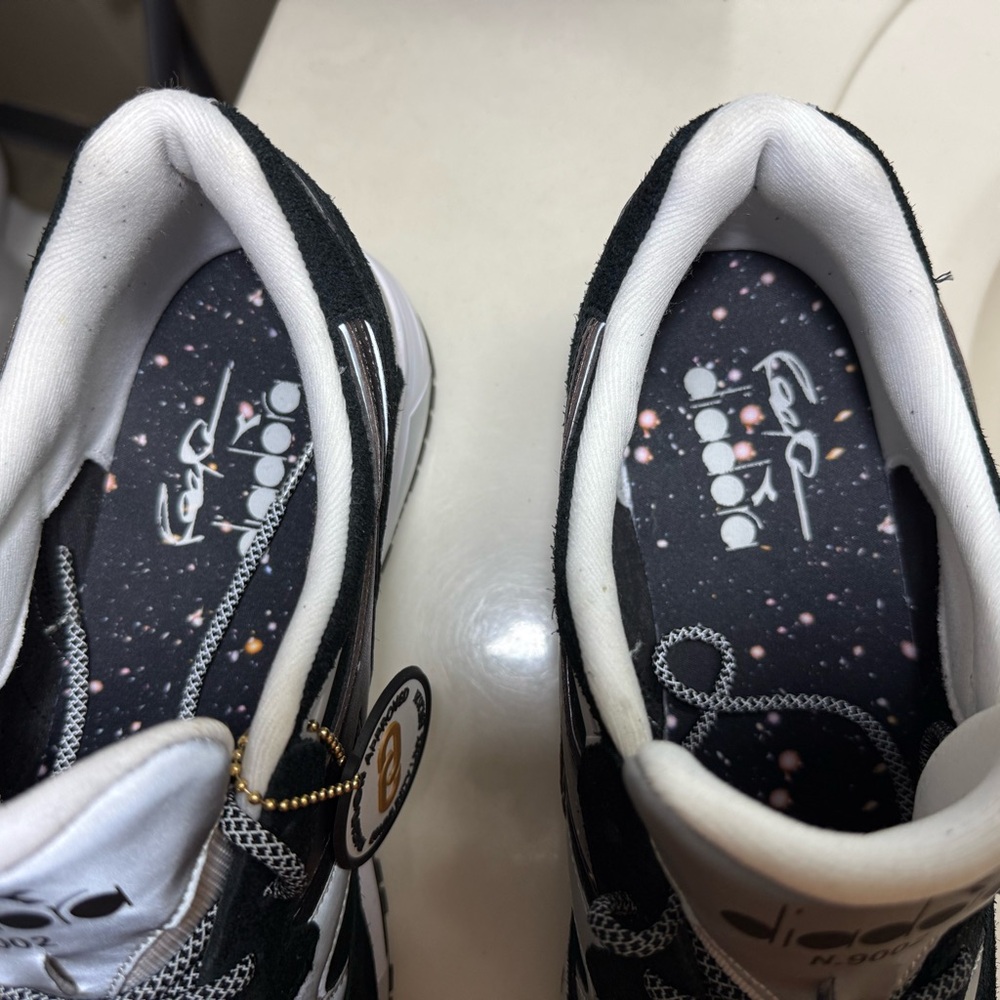 Diadora N9002 Raekwon Galaxy ๐ Black and White Men's Sneakers ๐ค๐ค๐ฌ ๐๐ค - Picture 15 of 17